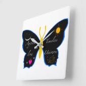 永遠の宇宙における永遠の愛 スクエア壁時計 (傾斜)