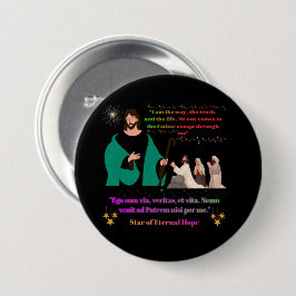 永遠の希望の星 ブラック 缶バッジ
