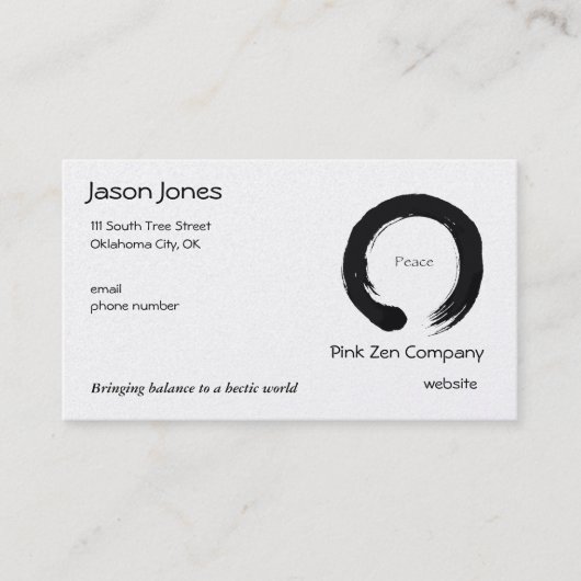 永遠の平和 名刺 (正面)