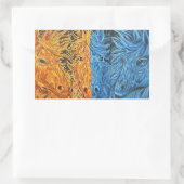 永遠の平衡 – ウマ – ツイン炎 長方形シール (バッグ)