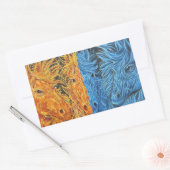 永遠の平衡 – ウマ – ツイン炎 長方形シール (封筒)