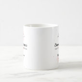 永遠の幸福　JW 洗礼とピンクの花 コーヒーマグカップ (中央)