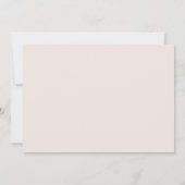 永遠の忠誠 バラ色の花嫁 ウェディングディテール 招待状 (裏面)