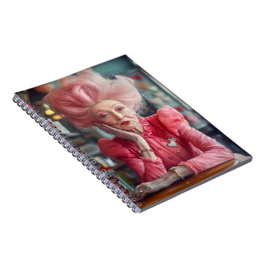 永遠の恵みのキスをピンクで表現 ノートブック (右側)