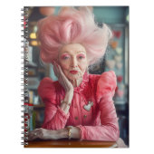 永遠の恵みのキスをピンクで表現 ノートブック (正面)