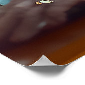 永遠の恵みのキスをピンクで表現 ポスター (角)