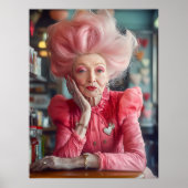 永遠の恵みのキスをピンクで表現 ポスター (正面)