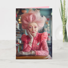 永遠の恵みのキスをピンクで表現 招待状