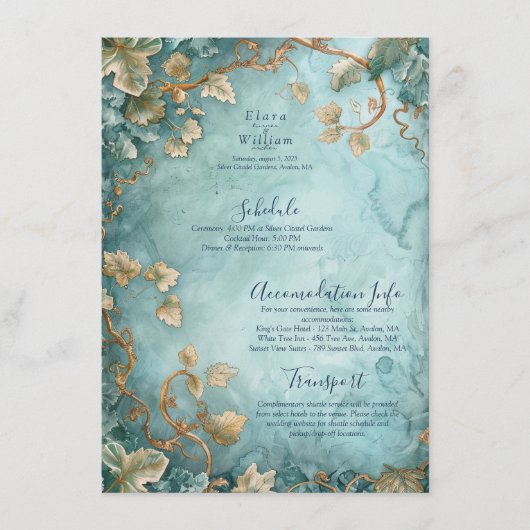 永遠の恵みエルフ結婚ェン エンクロージャーカード (正面)