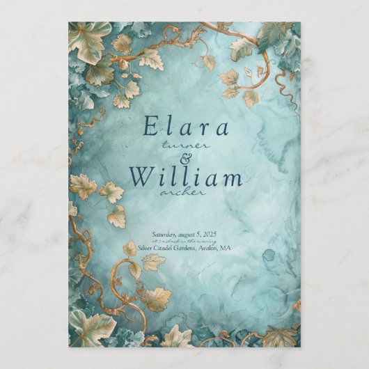 永遠の恵み結婚ファンタジー メニュー (裏面)