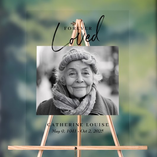 永遠の愛お祝いの葬式へようこそ アクリルサイン (ニュートラル)