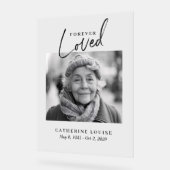 永遠の愛お祝いの葬式へようこそ アクリルサイン (傾斜)