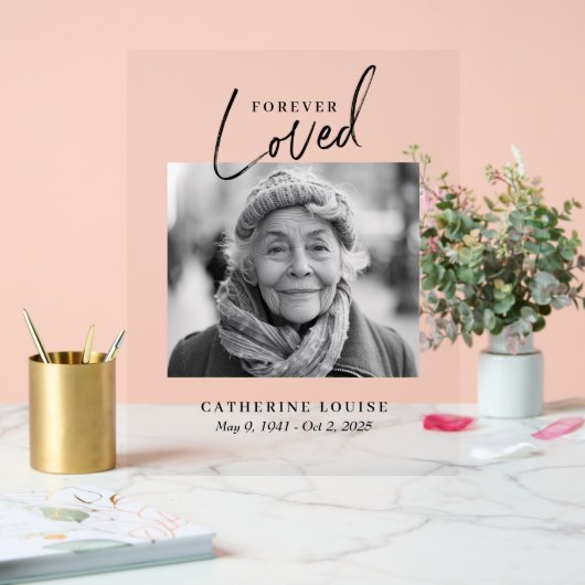 永遠の愛お祝いの葬式へようこそ アクリルサイン (ウェディング)