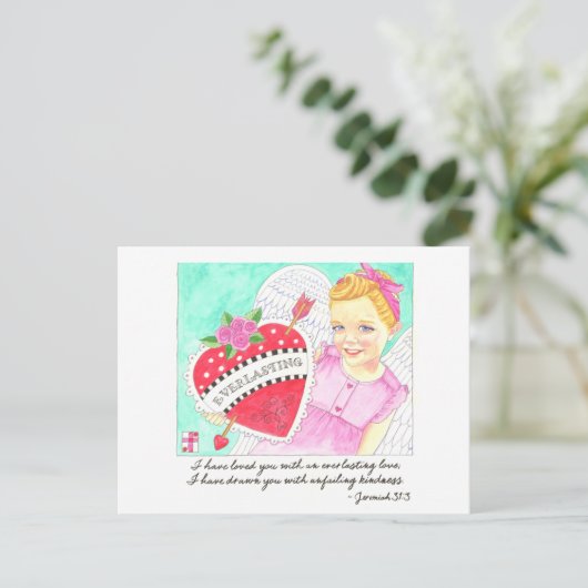 永遠の愛のはがき感動的き ポストカード (スタンド正面)