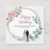 永遠の愛のウェディングカード エンクロージャーカード (正面)