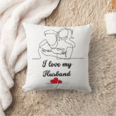 永遠の愛のエンブレム：私は私の夫を愛し、妻 クッション (ブランケット)