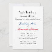 永遠の愛のカップル、写真、ロマンチック結婚、 招待状 (裏面)