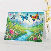 永遠の愛のカード カード (黄色い花)