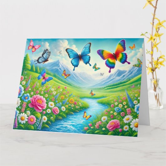 永遠の愛のカード カード (黄色い花)