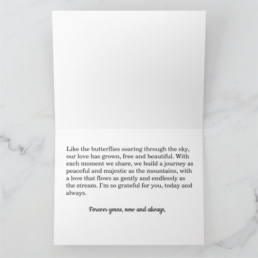 永遠の愛のカード カード (内部)