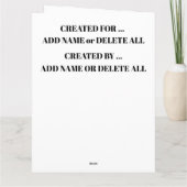 永遠の愛のカード サンキューカード (裏面)