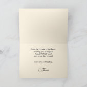 永遠の愛のハートカラフルファインアートバレンタイン シーズンカード (内部)