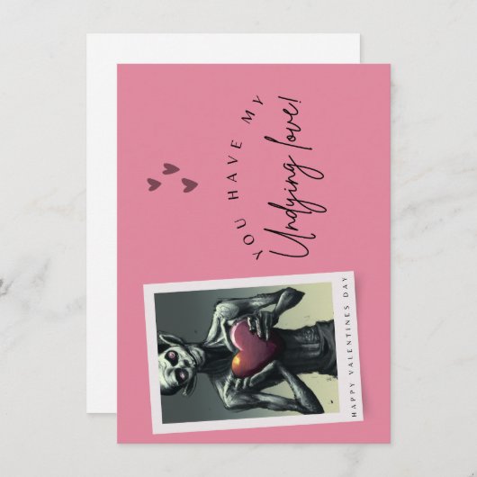 永遠の愛のバレンタインデーのカード シーズンカード (正面/裏面)