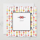 永遠の愛のミニマルなグリーティングカード (裏面)