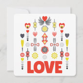 永遠の愛のミニマルなグリーティングカード (正面)