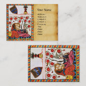 永遠の愛のモノグラム 中世のパーチメント 名刺 (正面/裏面)