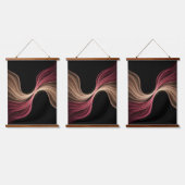 永遠の愛の流れ – 抽象芸術ロマンチックな芸術 吊り下げ型タペストリー (トリプル)