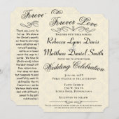 永遠の愛の結婚招待祈りの宣言 招待状 (正面/裏面)