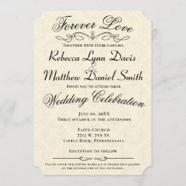 永遠の愛の結婚招待祈りの宣言 招待状
