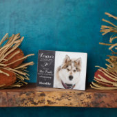 永遠の愛の記憶 カスタム写真ペットメモリアル フォトプラーク (側面)