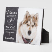 永遠の愛の記憶 カスタム写真ペットメモリアル フォトプラーク (側面)