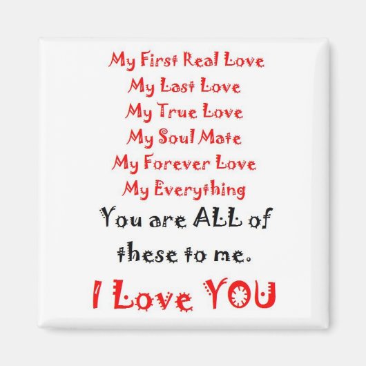 永遠の愛の詩 マグネット (正面)