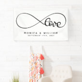 永遠の愛の象徴 |名前と日付の追加 横断幕 (インサイチュ)
