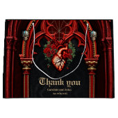 永遠の愛の陰のバラ。 ラージペーパーバッグ (正面)