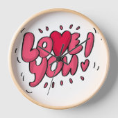 「永遠の愛の魔法 – 永遠のロマンスクライスト 壁時計 (正面)