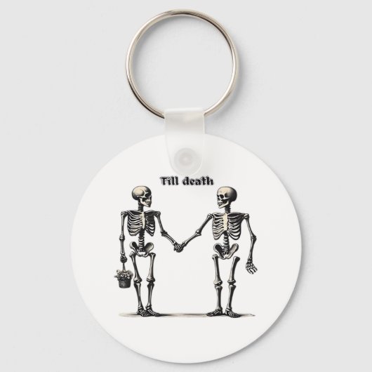 永遠の愛をコミカルに Till Death Do Us Part Classic キーホルダー (正面)