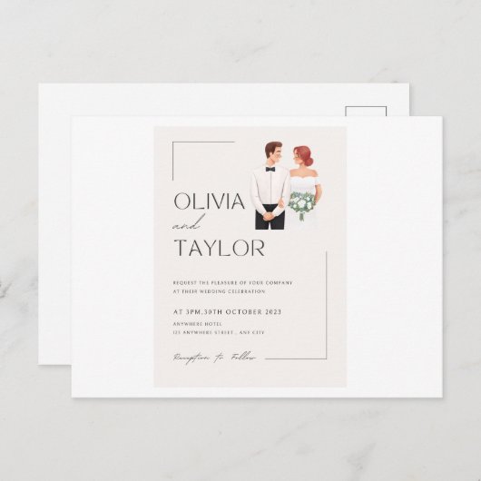 永遠の愛を広げるカードおめでとう ポストカード (正面/裏面)