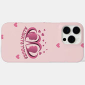 永遠の愛を誓うカップルのハートのスマホケース Case-Mate iPhoneケース (裏面 (横))