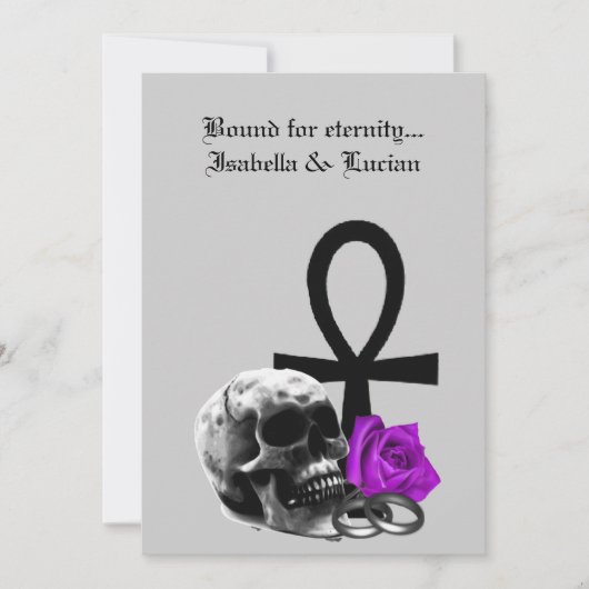 永遠の愛ゴシックヴァンパイア結婚ズ 招待状 (正面)