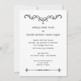 永遠の愛シンプルベラとエドワード結婚ズ 招待状