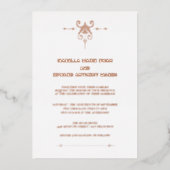 永遠の愛トワイライトベラとエドワード結婚ズ 箔招待状 (正面)