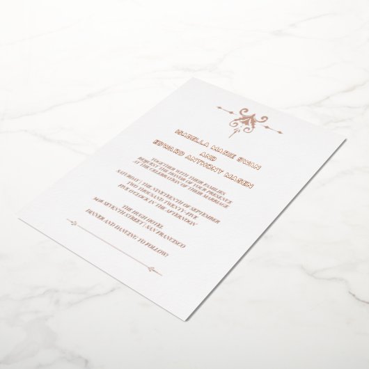 永遠の愛トワイライトベラとエドワード結婚ズ 箔招待状 (回転した状態)