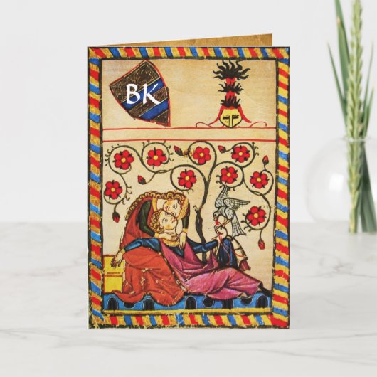 永遠の愛バレンタインデーパーチメントモノグラム シーズンカード (正面)