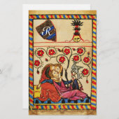 永遠の愛バレンタインデーパーチメントモノグラム 便箋 (正面/裏面)