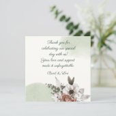 永遠の愛フローラセージ サンキューカード (スタンド正面)