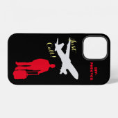永遠の愛ブラック iPhoneケース (裏面横)